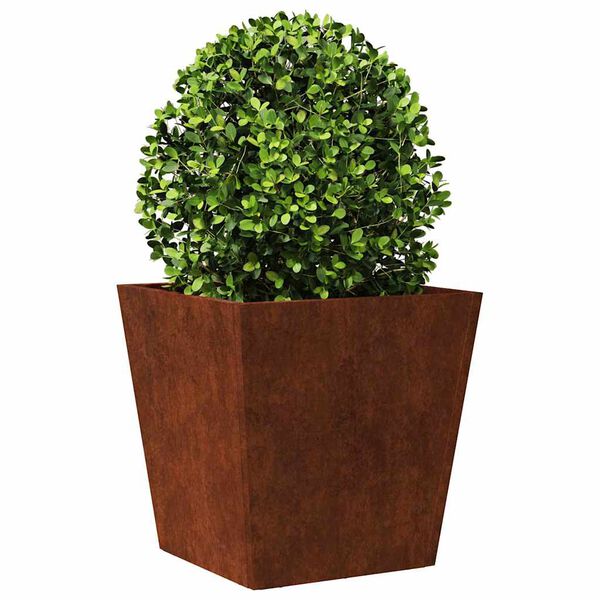 vidaXL Hageplanter 2 stk 40x40x40 cm oksidert st&aring;l