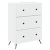 vidaXL Skuffeskap Hvit 66 x 34,5 x 90 cm Konstruert tre