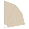 vidaXL Balkong privat skjerm Beige 210 x 210 cm stoff