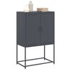 vidaXL Highboard antrasitt 68,5x38,5x107 cm st&aring;l