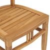 vidaXL Hagespisestue 7 deler heltre teak