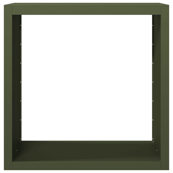 vidaXL Vedstativ gr&oslash;nn 100x40x100 cm st&aring;l