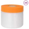 vidaXL St&oslash;vb&aring;nd med limtape 12 stk. Gjennomsiktig 55 x 3300 cm HDPE