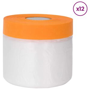 vidaXL St&oslash;vb&aring;nd med limtape 12 stk. Gjennomsiktig 55 x 3300 cm HDPE