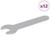 vidaXL Skiften&oslash;kkel 12 stk. s&oslash;lv 10 mm Jern