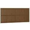 vidaXL Veggmontert hodegavl honningbrun 185x3x90 cm heltre furu