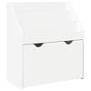 vidaXL Barneskrivebokhylle Hvit 60 x 29,5 x 69 cm Konstruert tre
