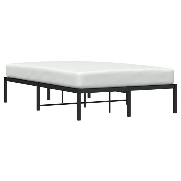 vidaXL Sengeramme i metall svart 120x190 cm