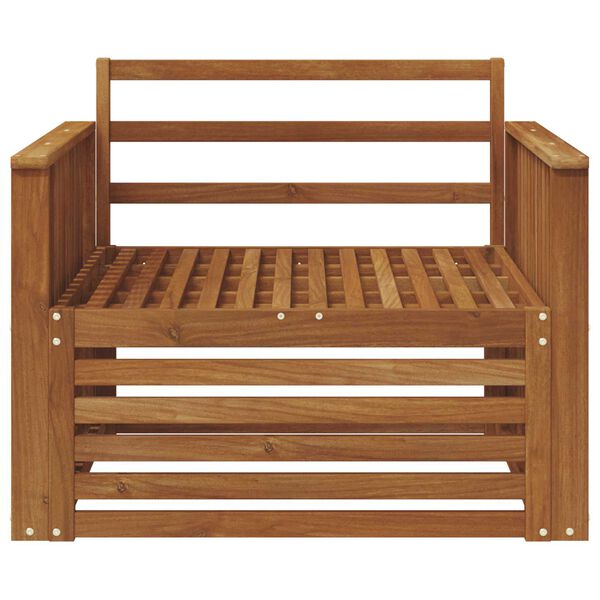 vidaXL 2 Stk Sofa med armlener Solid akasietre Naturlig