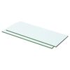 vidaXL Hyllepaneler 2 stk klart glass 50x15 cm