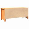 vidaXL Oppbevaringsbenk Vokset Brun 110 x 38 x 45,5 cm Massiv furu