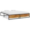 vidaXL Sengeramme svart metall 140x200 cm