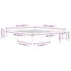 vidaXL Sengeramme heltre furu 160x200 cm