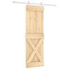 vidaXL Skyved&oslash;r 70 x 210 cm Massiv Furu Tre (Ubehandlet)