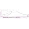 vidaXL Teltduk for festtelt 4x3 m hvit 270 g/m&sup2;