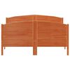 vidaXL Sengeramme uten madrass voksbrun 140x190 cm heltre furu
