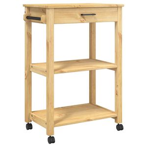 vidaXL Kj&oslash;kkenvogn MONZA 60x40x88,5 cm heltre furu