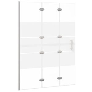 vidaXL Leddet dusjd&oslash;r ESG 100x140 cm hvit