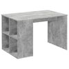 FMD Skrivebord med sidehyller 117x73x75 cm betonggr&aring;