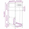 vidaXL Nattbordskap Brun Eik 40 x 27 x 76 cm Konstruert tre