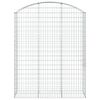 vidaXL Gabionkurv buet 150x50x180/200 cm galvanisert jern