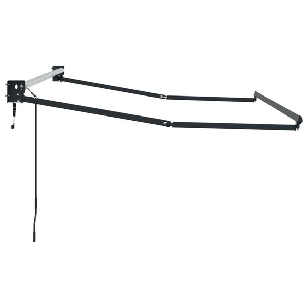 vidaXL Elektrisk uttrekkbar markiseramme Antrasitt 3 x 2 m Aluminium