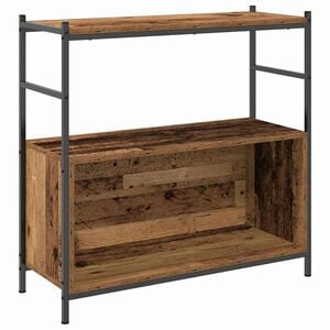 vidaXL Bokhylle 80 x 30 x 78,5 cm Konstruert tre R&oslash;kt eik