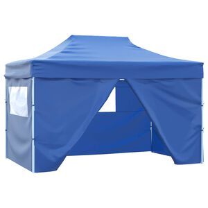vidaXL Partytelt 280 x 410 x 315 cm Bl&aring; Oxford Stoff