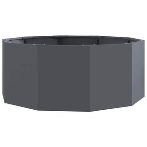 vidaXL Plantekassed Antrasitt 90 x 90 x 35 cm St&aring;l