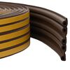 vidaXL Selvklebende vindusforsegling Brun 9 x 6 mm 25 m EPDM Skum