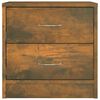 vidaXL Nattbord røkt eik 40x30x40 cm konstruert tre