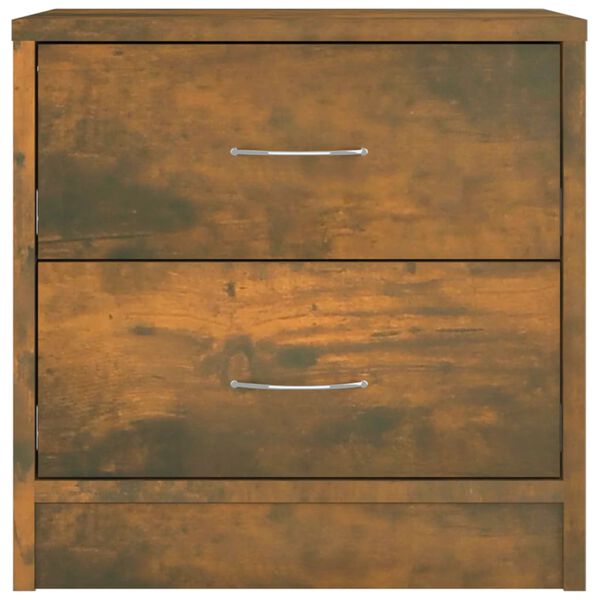 vidaXL Nattbord røkt eik 40x30x40 cm konstruert tre