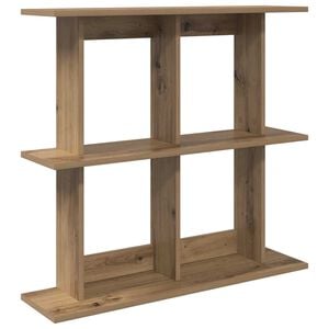 vidaXL Vegghylle Veggmontert Artisan eik 100 x 20 x 75 cm