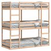 vidaXL Trippel k&oslash;yeseng 75x190 cm heltre furu