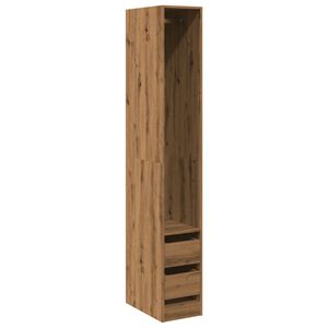 vidaXL Garderobe artisan eik 30x50x200 cm konstruert tre