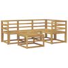vidaXL Utend&oslash;rs sofa-sett 5 pcs Hvit 59 x 59 x 37 cm Solid akasietre