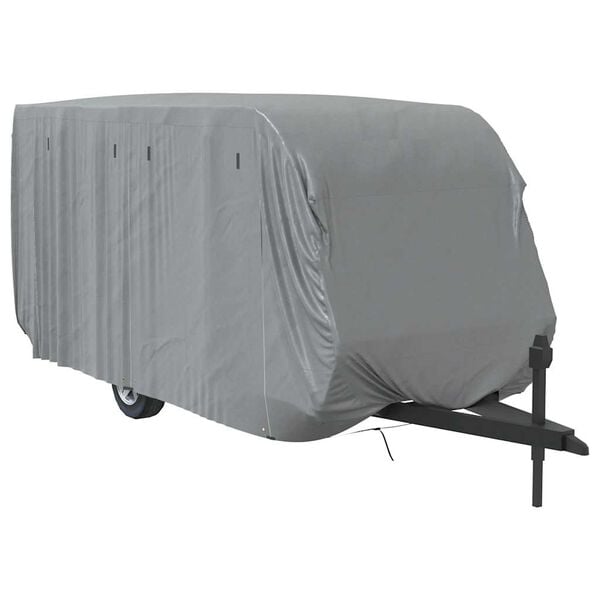 vidaXL Campingvogntrekk gr&aring; 550x250x220 cm ikke-vevet stoff