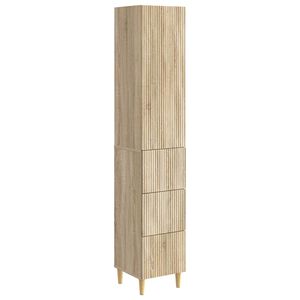 vidaXL Skapsett 2 pcs 33 x 34,5 x 90 cm Konstruert tre