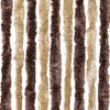 vidaXL Insektgardin lysebrun og beige 56x200 cm chenille