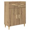 vidaXL Serviesskap artisan eik 34 x 69.5 x 89 cm Konstruert tre