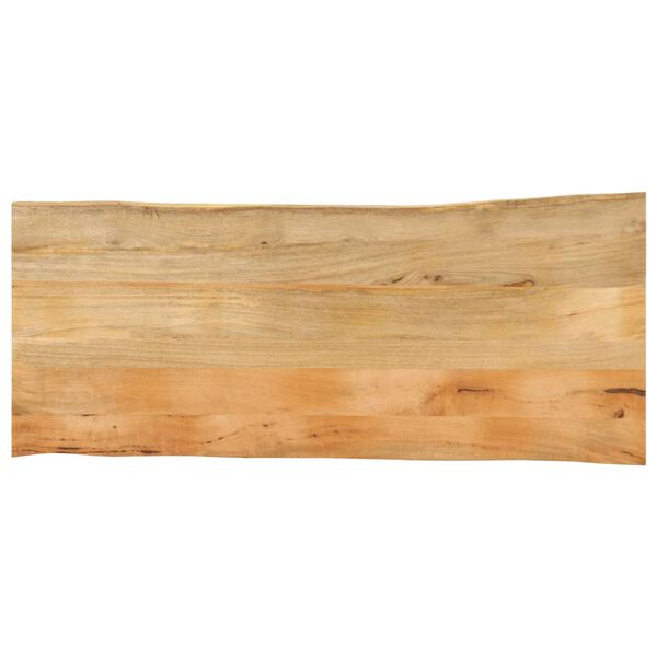 vidaXL Bordplate 140x60x3,8 cm naturlig kant heltre mango