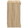 vidaXL Skjenk med LED-lys sonoma eik 60,5x37x67 cm