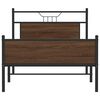 vidaXL Sengeramme uten madrass brun eik 100x200 cm konstruert tre