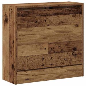 vidaXL Sko Skap 60 x 21 x 57 cm Konstruert tre Gammelt tre