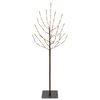 vidaXL LED juletre Svart 120 cm St&aring;l 100 LED-lys