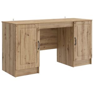 vidaXL Skrivebord Artisan eik 142,5 x 50 x 75 cm Konstruert tre
