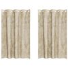 vidaXL Fl&oslash;yel Gardiner 2 stk. Krem 175 x 140 cm Fl&oslash;yel