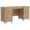 vidaXL Skrivebord Artisan eik 142,5 x 50 x 75 cm Konstruert tre