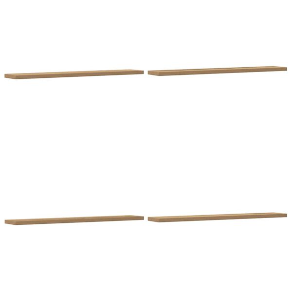 vidaXL Vegghyller 4 stk artisan eik 60x20x1,5 cm konstruert tre