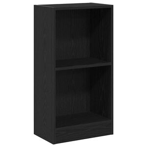 vidaXL Bokhylle svart eik 40x24x76 cm konstruert tre